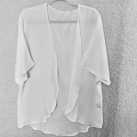 Unbranded Women's White Cover up Beach Casual light weight Small - Picture 1 of 6